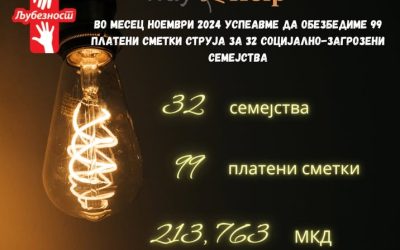 Платени сметки за струја – Ноември 2024